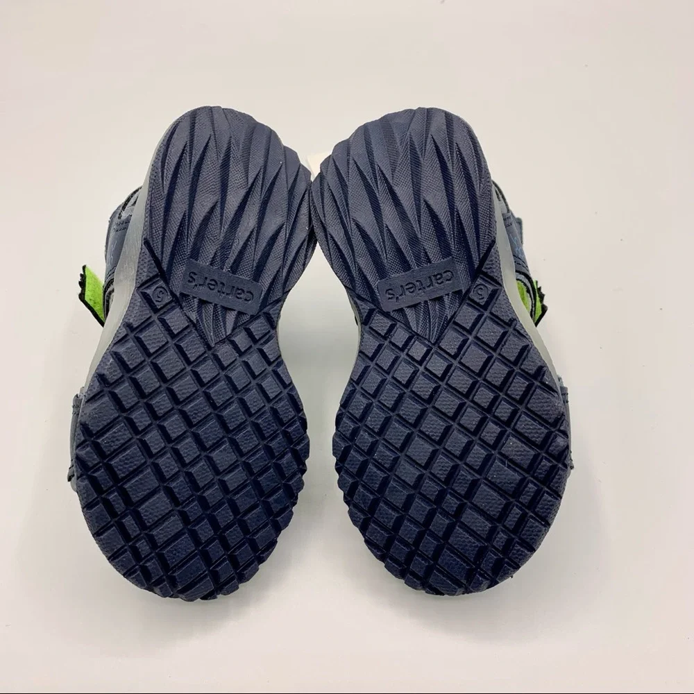 Carter’s Boys Blue Light Up Shark Sandals Toddler Size 5